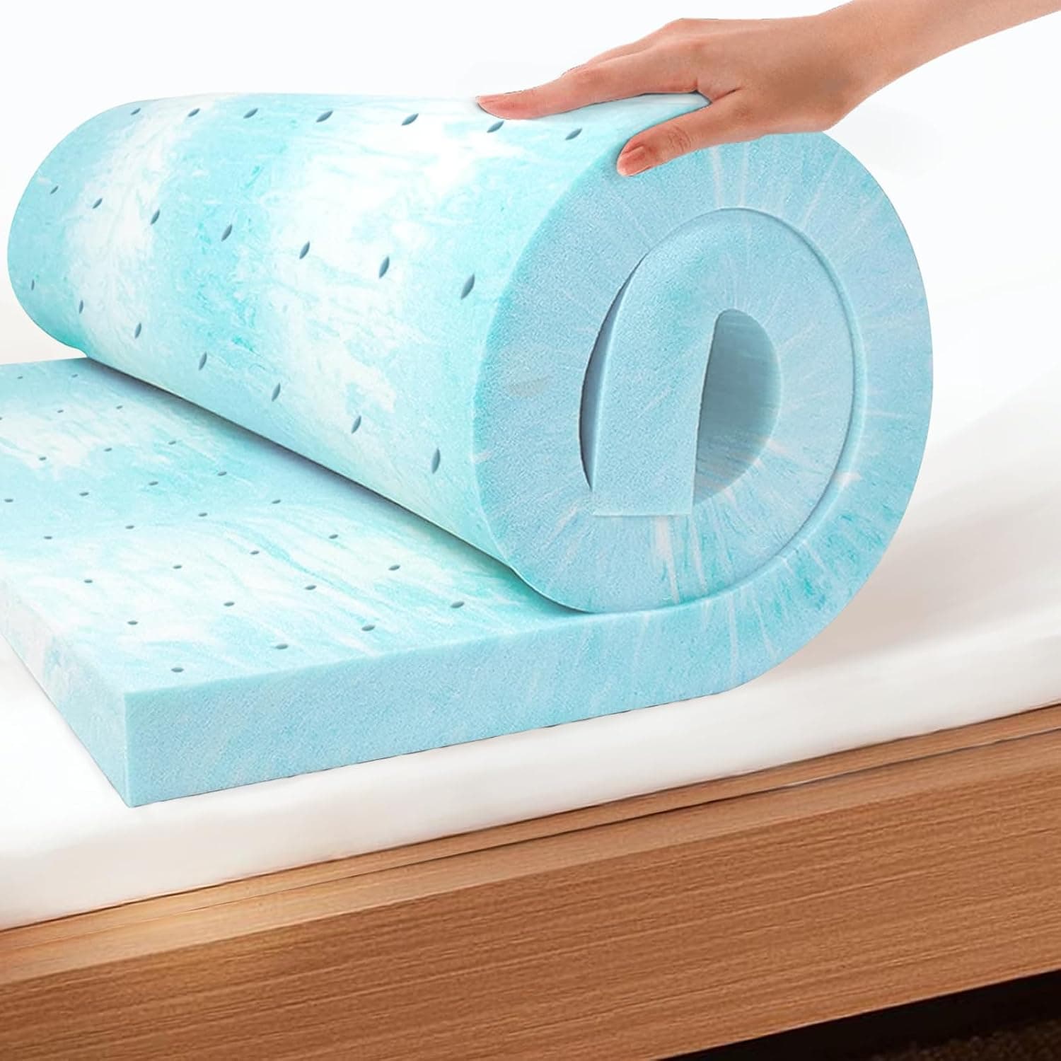 Listing image for EGO 3 Inch Queen Mattress Topper, Gel Memory Foam